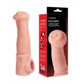 Телесная фантазийная насадка на член Cock Sleeve Size L - KOKOS - в Брянске купить с доставкой