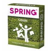 Классические презервативы SPRING CLASSIC - 3 шт. - SPRING - купить с доставкой в Брянске