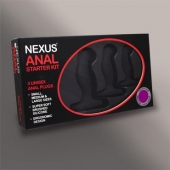 Набор из 3 массажеров простаты чёрного цвета NEXUS ANAL STARTER KIT - Nexus Range - в Брянске купить с доставкой