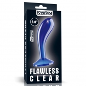 Синяя анальная втулка Flawless Clear Prostate Plug 6.0 - 15 см. - Lovetoy - в Брянске купить с доставкой