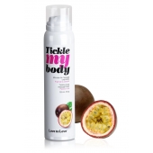 Массажная хрустящая пенка Tickle my body с ароматом маракуйи - 150 мл. - Love to Love - купить с доставкой в Брянске