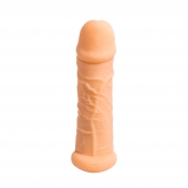 Телесный фаллоудлинитель Extra Size Bubbles - 15,5 см. - Lola Games - в Брянске купить с доставкой