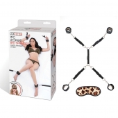 Леопардовая фиксация на матрас для рук и ног Classic Bedspreader - Lux Fetish - купить с доставкой в Брянске