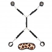 Леопардовая фиксация на матрас для рук и ног Classic Bedspreader - Lux Fetish - купить с доставкой в Брянске