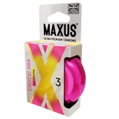 Ароматизированные презервативы Maxus Exotic Mix - 3 шт. - Maxus - купить с доставкой в Брянске