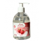 Лубрикант на водной основе Love Protection Raspberry с ароматом малины - 300 мл. - Lola Games - купить с доставкой в Брянске