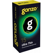 Прозрачные ультратонкие презервативы Ganzo Ultra thin - 15 шт. - Ganzo - купить с доставкой в Брянске
