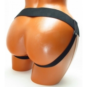 Трусики для страпона коричневого цвета - БДСМ Арсенал - купить с доставкой в Брянске