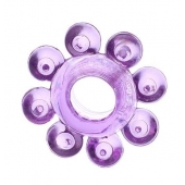 Мягкая фиолетовая гелевая насадка - Toyfa Basic - в Брянске купить с доставкой