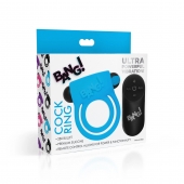 Голубое эрекционное виброкольцо 28X Remote Control Vibrating Cock Ring   Bullet - XR Brands - в Брянске купить с доставкой