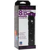 Насадка-фаллоимитатор Vac-U-Lock CodeBlack 8 Inch Classic Dong - 19,3 см. - Doc Johnson - купить с доставкой в Брянске