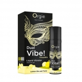 Съедобный жидкий вибратор Dual Vibe! со вкусом лимонного джина с тоником - 15 мл. - ORGIE - купить с доставкой в Брянске