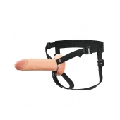 Полый страпон на ремнях 8’’ Hollow Silicone Strap-on - Pipedream - купить с доставкой в Брянске