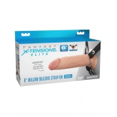 Полый страпон на ремнях 6’’ Hollow Silicone Strap-on - Pipedream - купить с доставкой в Брянске