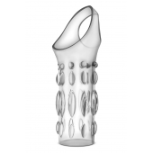 Прозрачная насадка на пенис Stretchy Studded Penis Sleeve Ring - Blush Novelties - в Брянске купить с доставкой