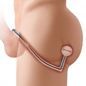 Кольцо на пенис с анальным стимулятором Stainless Steel Anal Hook   Cock Ring - BlueLine - в Брянске купить с доставкой