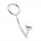 Кольцо на пенис с анальным стимулятором Stainless Steel Anal Hook   Cock Ring - BlueLine - в Брянске купить с доставкой