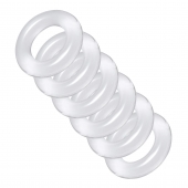 Комплект из 6 прозрачных эрекционных колец Ring Master Custom Ball Stretcher Kit - XR Brands - в Брянске купить с доставкой