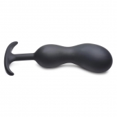 Черный массажер простаты с утяжелителями Premium Silicone Weighted Prostate Plug XL - 20,8 см. - XR Brands - в Брянске купить с доставкой