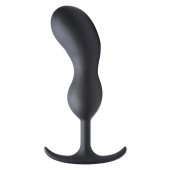 Черный массажер простаты с утяжелителями Premium Silicone Weighted Prostate Plug XL - 20,8 см. - XR Brands - в Брянске купить с доставкой