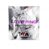 Прозрачное виброкольцо с двумя вибропульками - Toyfa Basic - в Брянске купить с доставкой