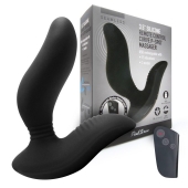 Черный вибромассажер простаты 3,5’’ Remote Control Curve P-spot Massager - 12 см. - Erokay - в Брянске купить с доставкой