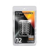 Прозрачная насадка на пенис с шишечками STAY HARD COCK SLEEVE 02 CLEAR - Blush Novelties - в Брянске купить с доставкой