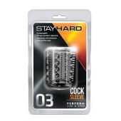 Прозрачная насадка с шипами и шишечками STAY HARD COCK SLEEVE 03 CLEAR - Blush Novelties - в Брянске купить с доставкой