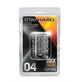 Прозрачная насадка с бороздками STAY HARD COCK SLEEVE 04 CLEAR - Blush Novelties - в Брянске купить с доставкой