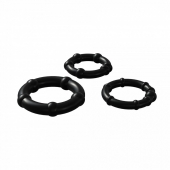 Набор из 3 черных эрекционных колец Babooom Ring Set - Adrien Lastic - в Брянске купить с доставкой