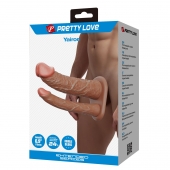 Реалистичная полая насадка на член для двойного проникновения Yairon - 17,5 см. - Baile - купить с доставкой в Брянске