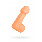 Оранжевая свеча в форме пениса - 47 гр. - Pecado - купить с доставкой в Брянске