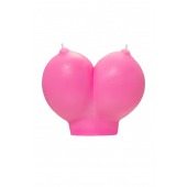 Розовая свеча «Сиськи» - 150 гр. - Pecado - купить с доставкой в Брянске