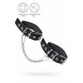 Черные оковы из одного ремешка с люверсами - Pecado - купить с доставкой в Брянске