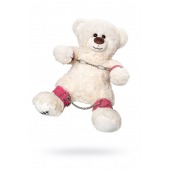 Бондажный набор: белый мишка с розовыми оковами и наручниками - Pecado - купить с доставкой в Брянске