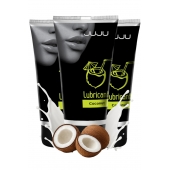 Набор из 3 съедобных лубрикантов JUJU со вкусом кокоса - JuJu - купить с доставкой в Брянске Набор из 3 съедобных лубрикантов JUJU со вкусом кокоса - JuJu - купить с доставкой в Брянске