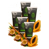 Набор из 5 съедобных лубрикантов JUJU со вкусом тропических фруктов - JuJu - купить с доставкой в Брянске Набор из 5 съедобных лубрикантов JUJU со вкусом тропических фруктов - JuJu - купить с доставкой в Брянске