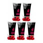 Набор из 5 съедобных лубрикантов JUJU со вкусом малины - JuJu - купить с доставкой в Брянске Набор из 5 съедобных лубрикантов JUJU со вкусом малины - JuJu - купить с доставкой в Брянске