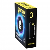 Супертонкие презервативы Ganzo Invisible - 3 шт. - Ganzo - купить с доставкой в Брянске