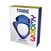 Синее эрекционное кольцо Wooomy Tribeс с вибрацией - Adrien Lastic - в Брянске купить с доставкой