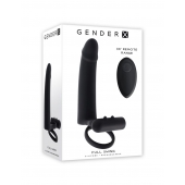 Черная вибронасадка для двойного проникновения Full Swing - Gender X купить в Брянске с доставкой в Orgasmix.ru Черная вибронасадка для двойного проникновения Full Swing - Gender X - купить с доставкой в Брянске