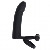 Черная вибронасадка для двойного проникновения Full Swing - Gender X купить в Брянске с доставкой в Orgasmix.ru Черная вибронасадка для двойного проникновения Full Swing - Gender X - купить с доставкой в Брянске