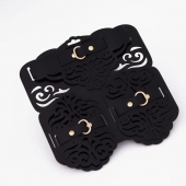 Фигурный набор для БДСМ-игр с узорами и золотистой фурнитурой - Crazy Handmade - купить с доставкой в Брянске