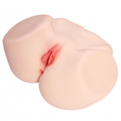 Мастурбатор-полуторс с двойным слоем материала и вибрацией Jenny Onahole Real Vagina - KOKOS - в Брянске купить с доставкой