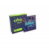 Светящиеся в темноте презервативы Expert Neon - 3 шт. - Expert - купить с доставкой в Брянске