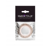 Эрекционное кольцо с бежевыми «ресничками» - Sextaz - в Брянске купить с доставкой