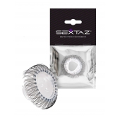 Эластичное эрекционное кольцо с длинными черными «ресничками» - Sextaz - в Брянске купить с доставкой