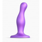 Фиолетовая насадка Strap-On-Me Dildo Plug Curvy size S - Strap-on-me - купить с доставкой в Брянске