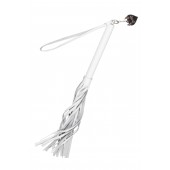 Белая кожаная плеть - 50 см. - Pecado - купить с доставкой в Брянске