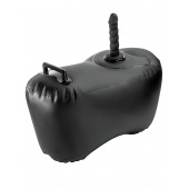 Черное надувное кресло с платформой для фиксации дилдо Body Dock Inflatable Love Seat - Pipedream - купить с доставкой в Брянске